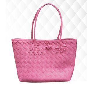 Misenka Handicrafts Philippine Bayong Blush Pink Carry All Bag